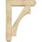 Ekena Millwork Westlake Craftsman Rough Sawn Bracket w/ Offset Brace, Douglas Fir, 8"W x 32"D x 44"H BKT0806X32X44WTL04RDF - alternate 3